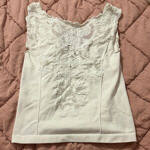 Free People White Top